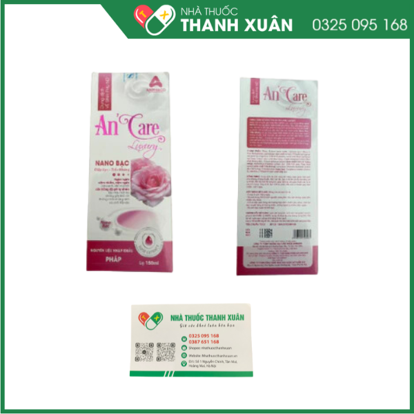 Dung dịch vệ sinh phụ nữ An'Care Luxury Góp phần hạn chế sự phát triển của vi khuẩn gây viêm nhiễm, nấm ngứa